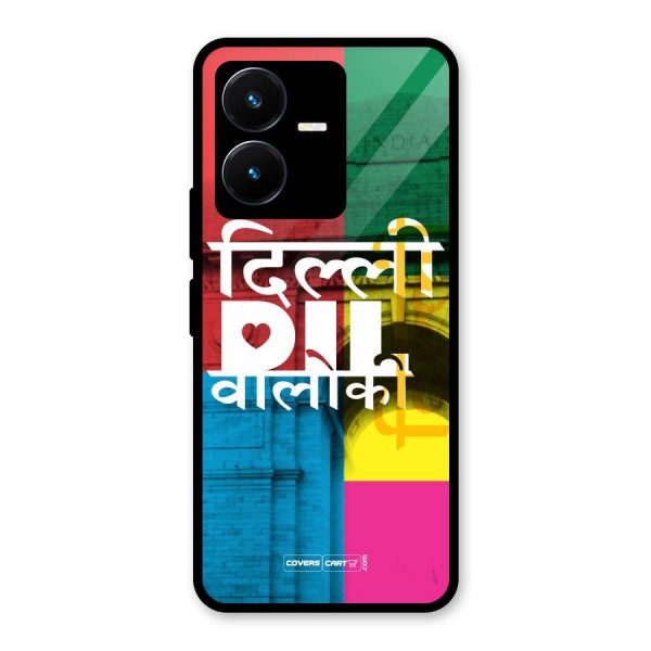 Delhi Citystyle Glass Back Case for Vivo Y22