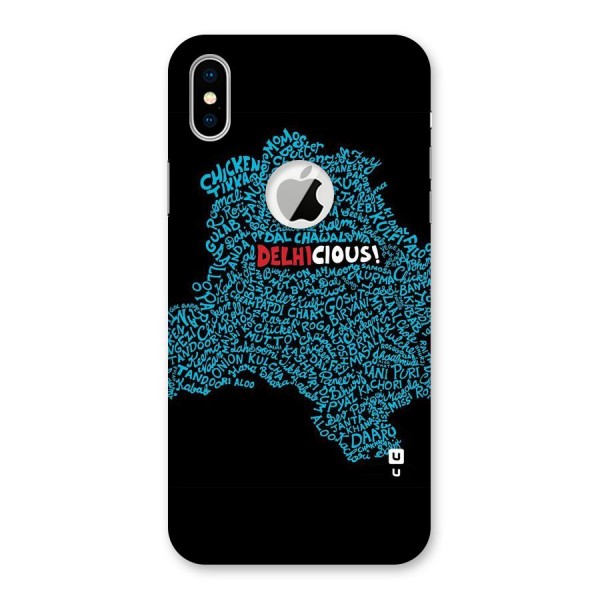 Delhicious Back Case for iPhone XS Logo Cut