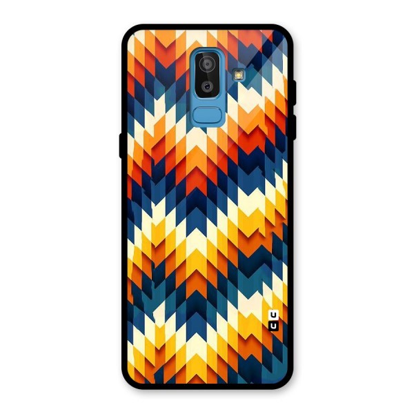 Delightful Design Glass Back Case for Galaxy J8