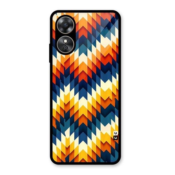 Delightful Design Glass Back Case for Oppo A17