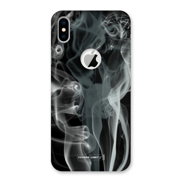 Dense Smoke Back Case for iPhone XS Logo Cut