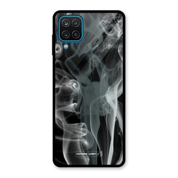 Dense Smoke Glass Back Case for Galaxy A12