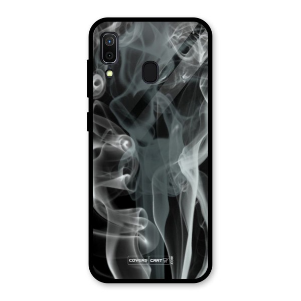 Dense Smoke Glass Back Case for Galaxy A30