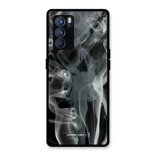 Dense Smoke Glass Back Case for Oppo Reno6 Pro 5G