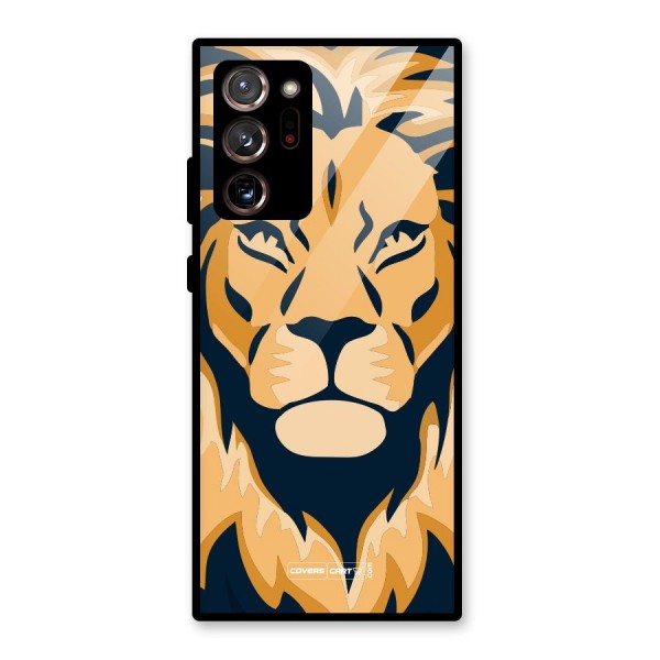 Designer Lion Glass Back Case for Galaxy Note 20 Ultra