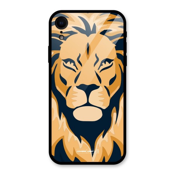 Designer Lion Glass Back Case for XR