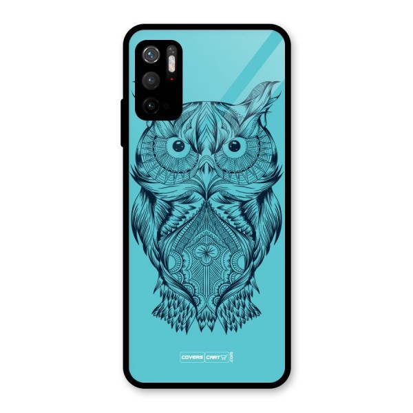 Designer Owl Glass Back Case for Poco M3 Pro 5G