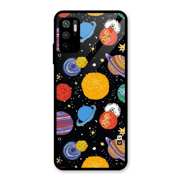 Designer Planets Glass Back Case for Poco M3 Pro 5G