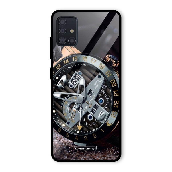 Designer Stylish Watch Glass Back Case for Galaxy A51