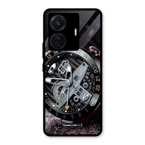 Designer Stylish Watch Glass Back Case for Vivo T1 Pro