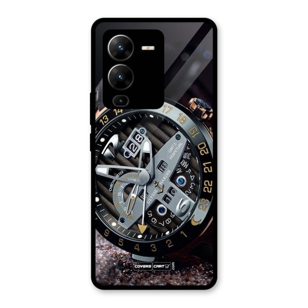 Designer Stylish Watch Glass Back Case for Vivo V25 Pro