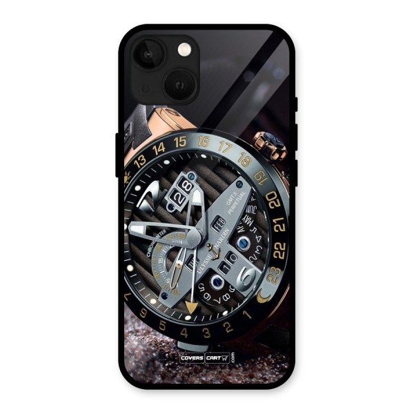 Designer Stylish Watch Glass Back Case for iPhone 13