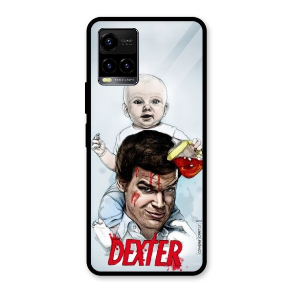 Dexter Artwork Glass Back Case for Vivo Y21 2021