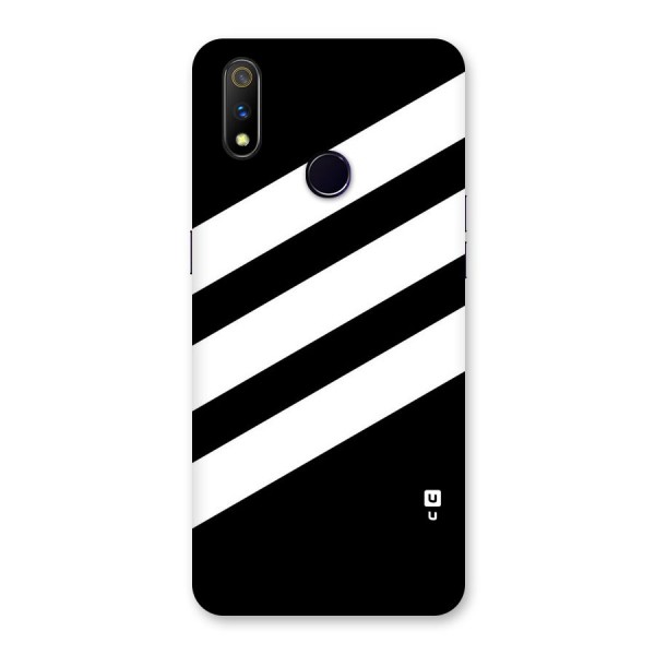 Diagonal Classic Stripes Back Case for Realme 3 Pro