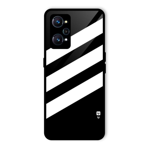 Diagonal Classic Stripes Glass Back Case for Realme GT Neo2