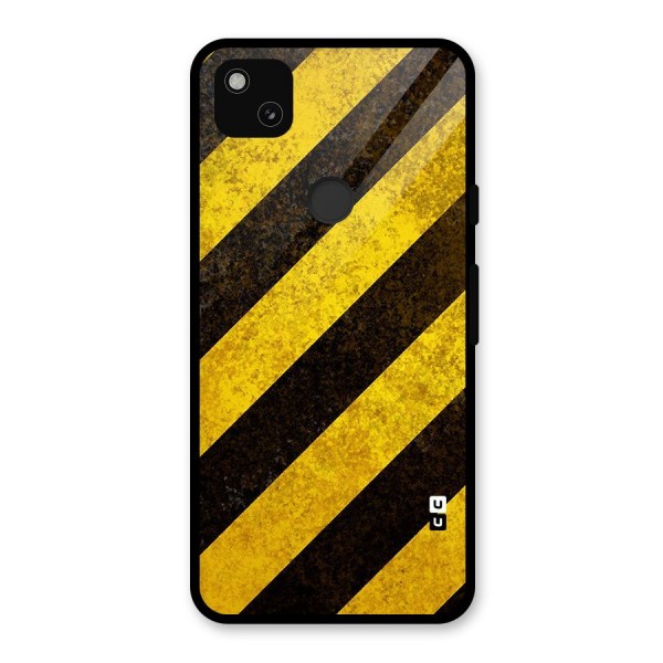 Diagonal Road Pattern Glass Back Case for Google Pixel 4a