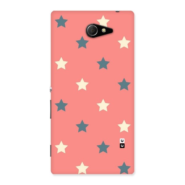 Diagonal Stars Back Case for Sony Xperia M2