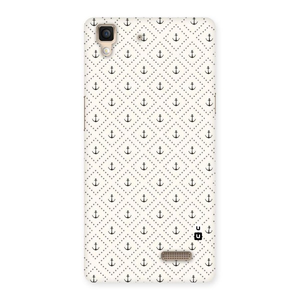 Diamond Anchor Design Back Case for Oppo R7