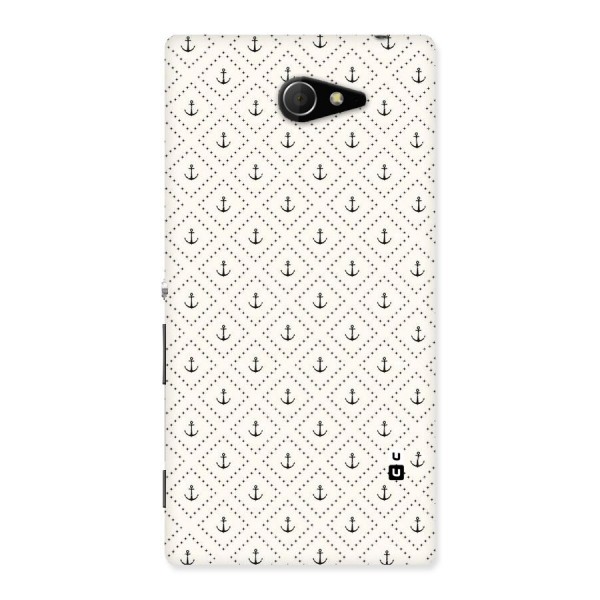 Diamond Anchor Design Back Case for Sony Xperia M2