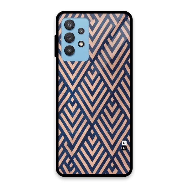 Diamond Blues Glass Back Case for Galaxy M32 5G