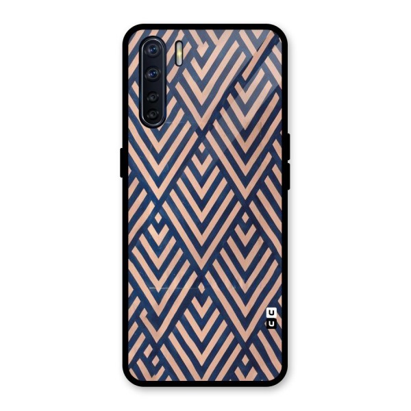 Diamond Blues Glass Back Case for Oppo F15