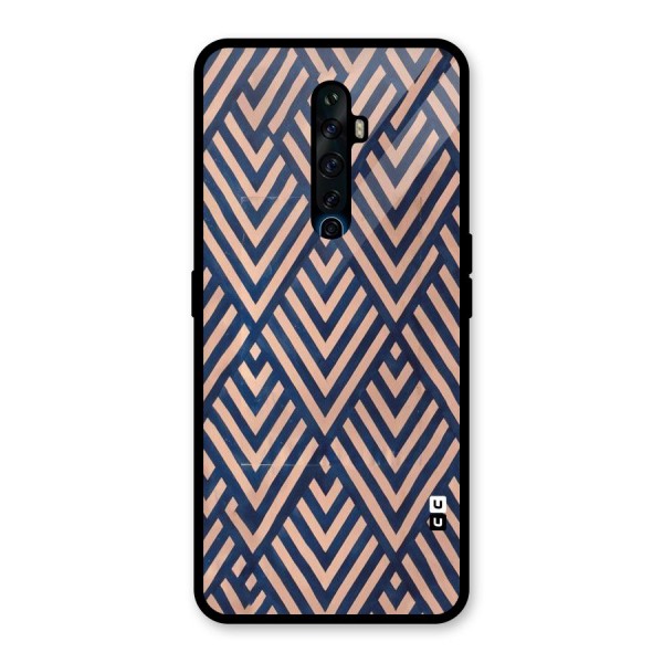 Diamond Blues Glass Back Case for Oppo Reno2 Z