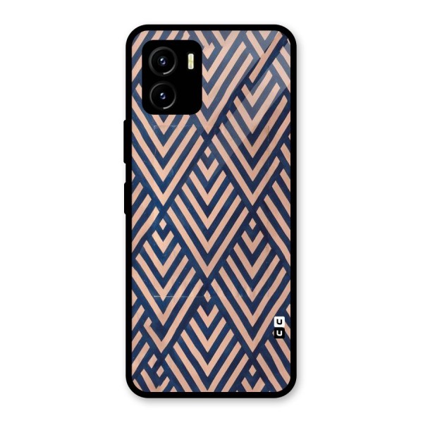 Diamond Blues Glass Back Case for Vivo Y15s