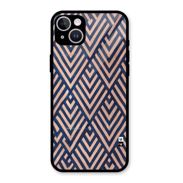 Diamond Blues Glass Back Case for iPhone 14 Plus