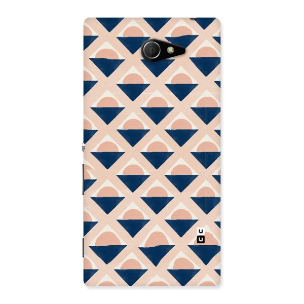 Diamond Circle Pattern Back Case for Sony Xperia M2