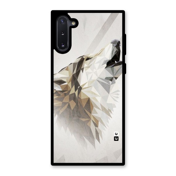 Diamond Wolf Glass Back Case for Galaxy Note 10