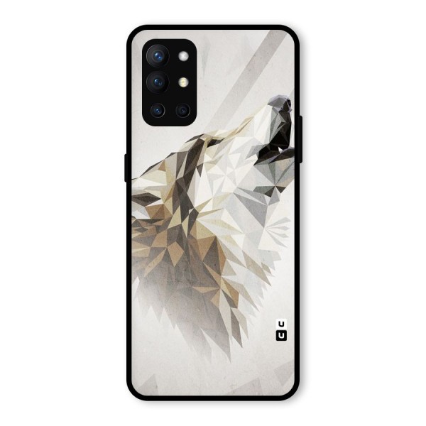 Diamond Wolf Glass Back Case for OnePlus 9R