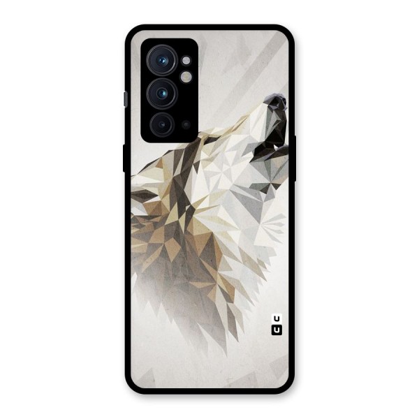 Diamond Wolf Glass Back Case for OnePlus 9RT 5G