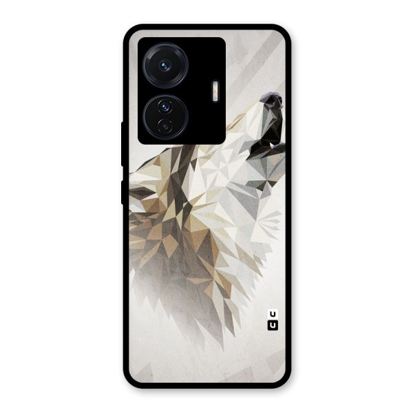 Diamond Wolf Glass Back Case for Vivo iQOO Z6 Pro