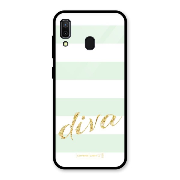 Diva Glass Back Case for Galaxy A30