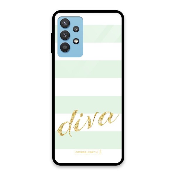 Diva Glass Back Case for Galaxy M32 5G