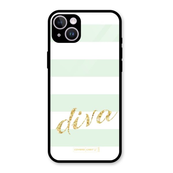 Diva Glass Back Case for iPhone 14 Plus