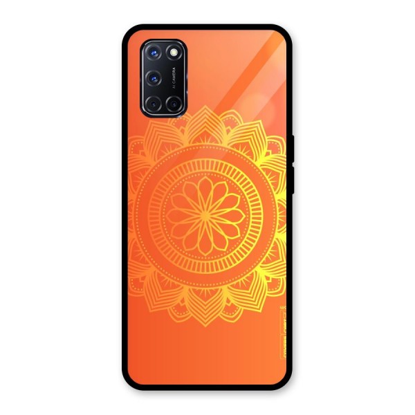 Diwali Rangoli Glass Back Case for Oppo A52