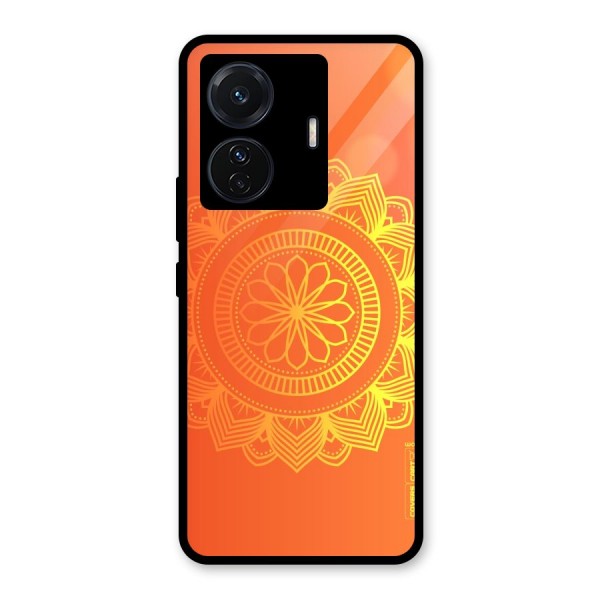 Diwali Rangoli Glass Back Case for Vivo T1 Pro