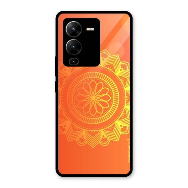 Diwali Rangoli Glass Back Case for Vivo V25 Pro