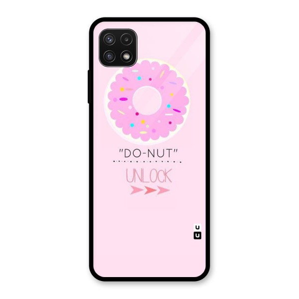 Do-Nut Unlock Glass Back Case for Galaxy A22 5G