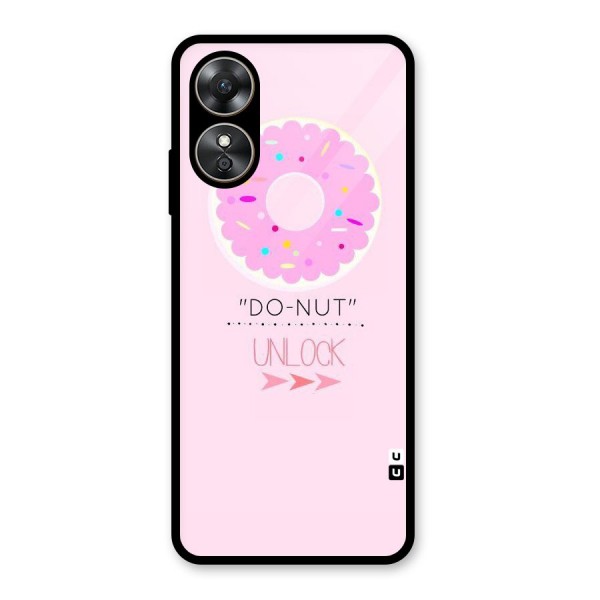 Do-Nut Unlock Glass Back Case for Oppo A17