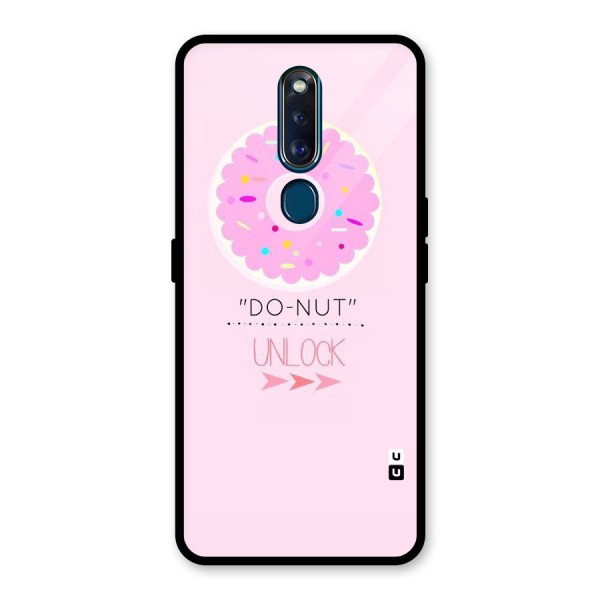 Do-Nut Unlock Glass Back Case for Oppo F11 Pro