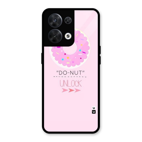 Do-Nut Unlock Glass Back Case for Oppo Reno8 5G