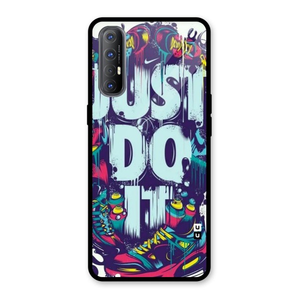 Do It Abstract Glass Back Case for Oppo Reno3 Pro