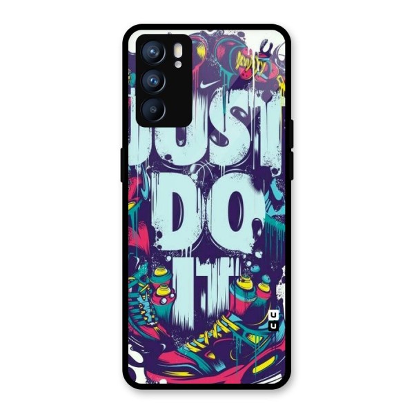 Do It Abstract Glass Back Case for Oppo Reno6 5G