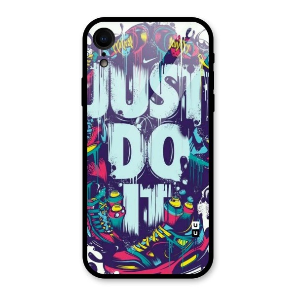 Do It Abstract Glass Back Case for XR