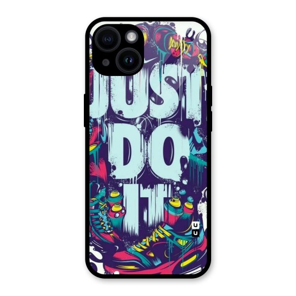 Do It Abstract Glass Back Case for iPhone 14