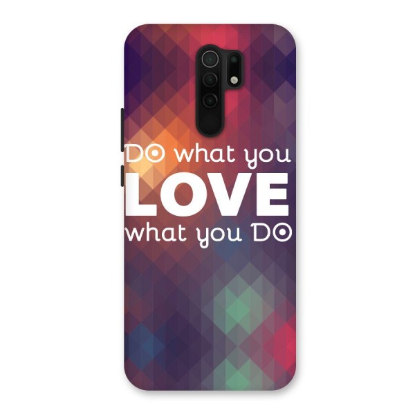 Do What You Love Back Case for Redmi 9 Prime