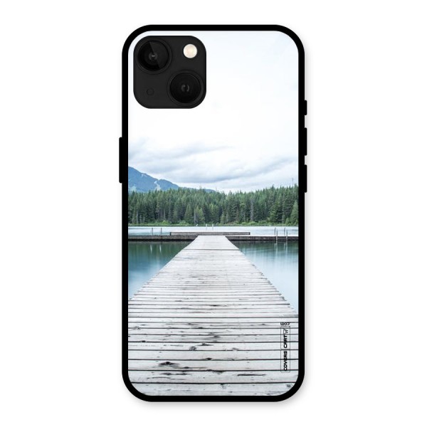 Dock River Glass Back Case for iPhone 13