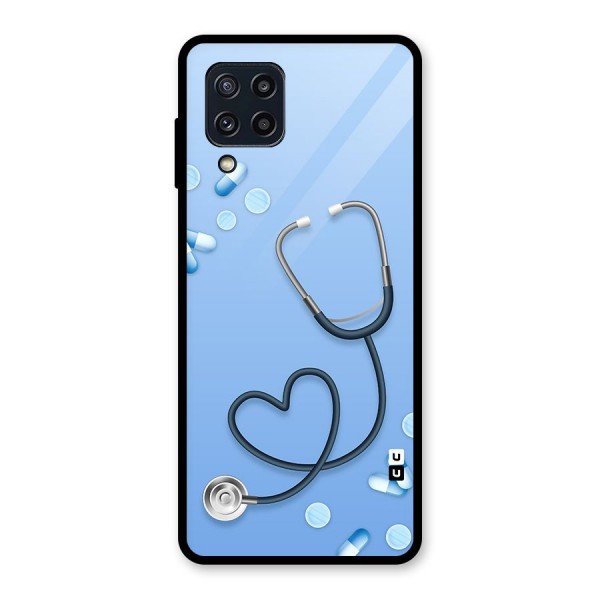 Doctors Stethoscope Glass Back Case for Galaxy M32